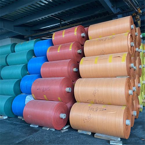 pp塑料编织袋 单层彩色编织布筒布 建筑装修地面保护膜半成品筒料